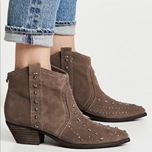 Sam Edelman Brian Studded Western Booties Size 9